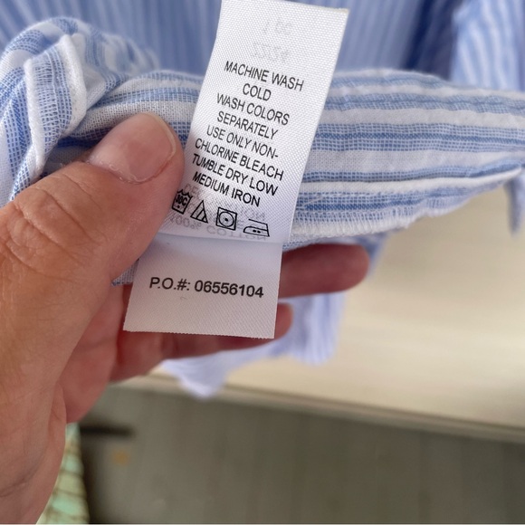 Chelsea Studio Striped Embroidered Tunic Top Size 1X (22/24) - Picture 11 of 11